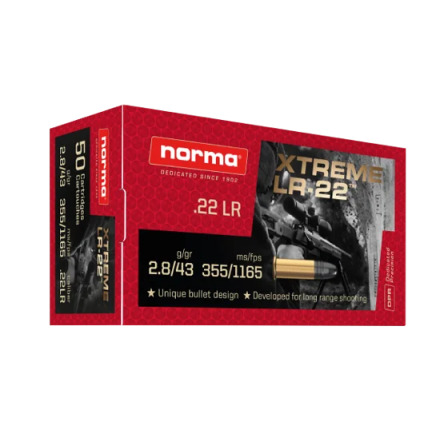 Norma .22 LR Rimfire CTG Xtreme 50-Pack