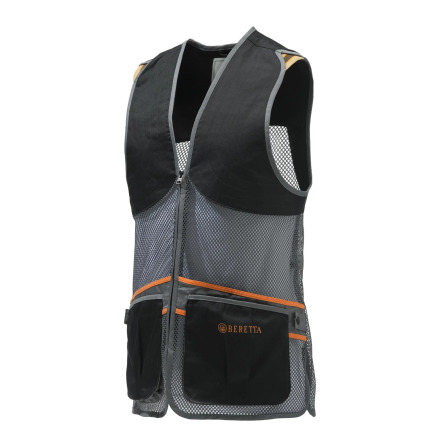 Beretta Full Mesh Vest Black and Grey UNISEX