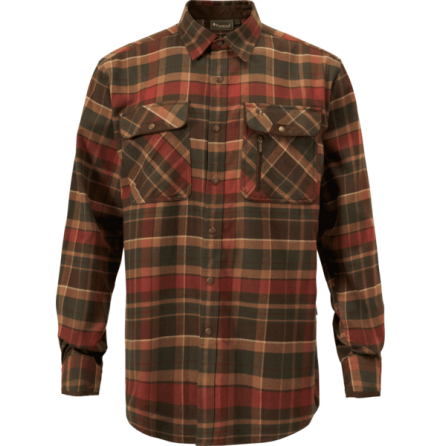 Pinewood Prestwick Exclusive Shirt DkGreen/Terracotta 