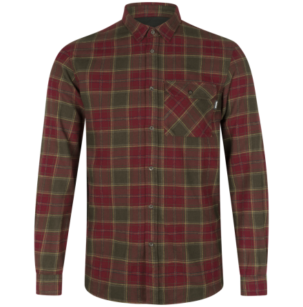 Seeland Glen Flanellskjorta red forest check 