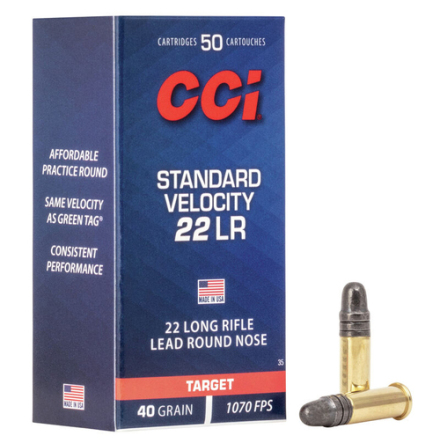 CCI 22lr Standard Velocity Target 40gr