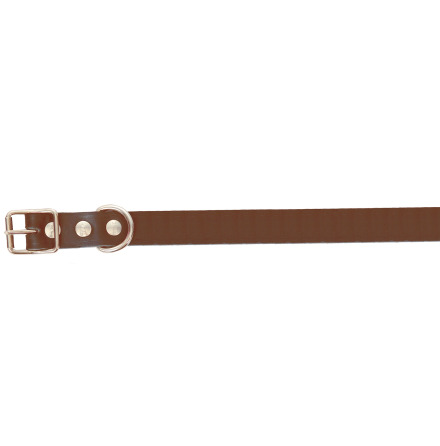 Dogman Halsband lder 14mmX35cm Brun
