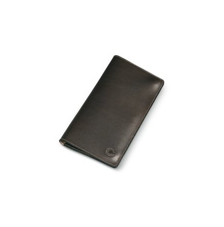 Croots Byland Leather Certificate Wallet Dark Havana