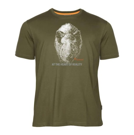 Pinewood Wild Boar T-shirt Hunting Olive 