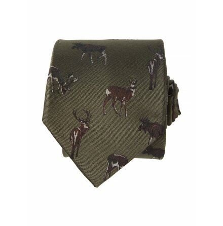Chevalier Dixter Silk Tie Rifle Green Deer