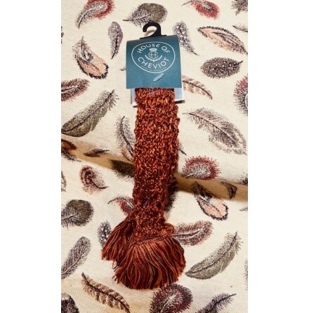 House of Cheviot Basket Weave Garter Ties Firethorn